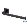 TOALLERO NEGRO MATE DISEÑO CUADRADO GAMA FAIAL ACERO 27 X 8 X 5.5 CM