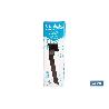 TOALLERO NEGRO MATE DISEÑO CUADRADO GAMA FAIAL ACERO 27 X 8 X 5.5 CM