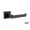 PORTARROLLO/TOALLERO NEGRO MATE DISEÑO CUADRADO GAMA FAIAL ACERO 16 X 8 X 5.5 CM