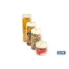 BOTE DE VIDRIO BOROSILICATO TAPA BEIGE GAMA LAUREL1700 ML