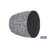 MACETA O MACETERO TRENZADA COLOR GRIS OSCURO PP Ø 215 X 185 MM 5,2 L   CAJA 5 UNID.