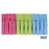 PACK 24 UDS PINZAS PLÁSTICO STANDAR 7CM
