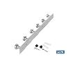 PERCHERO DE PARED DE ACERO INOXIDABLE 304 CON 6 POMOS 33,51 X 2,7 X 2,8 CM