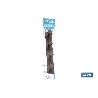 PERCHERO DE PARED NEGRO DE ACERO CON 4 POMOS 21,6 X 2,7 X 2,8 CM