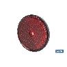 CATADIÓPTRICO REDONDO ROJO Ø60 MM CON AGUJERO SIN TORNILLO CON ADHESIVO