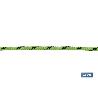 CORDÓN TRENZADO HIPPIE VERDE/NEGRO 3MM X 100 M