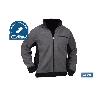 CHAQUETA POLAR MODELO WALKER 370 G/M GRIS-NEGRO TALLA L