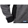 CHAQUETA POLAR MODELO WALKER 370 G/M GRIS-NEGRO TALLA L