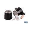 CAFETERA ITALIANA DE INDUCCIÓN NEGRA CON GRANITO 6 TAZAS