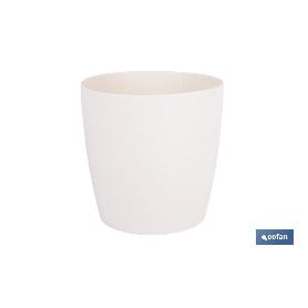 Maceta camelia color crema 18x17.8cm venta unitaria MACETA CAMELIA COLOR CREMA 18X17.8CM VENTA UNITARIA