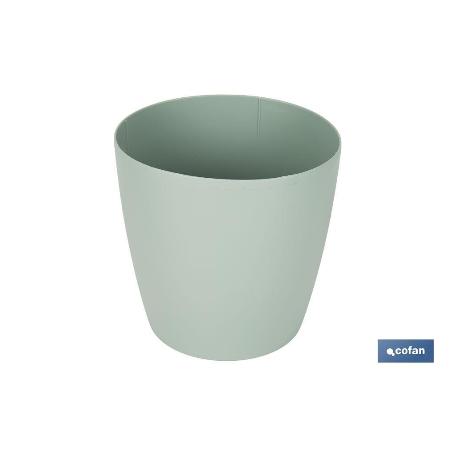 MACETA CAMELIA COLOR VERDE TURQUESA 14X13.8CM VENTA UNITARIA