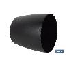 MACETA CAMELIA  DE COLOR NEGRO 14 X 13,8 CM   CAJA 12 UNID.