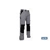 PANTALÓN TRABAJO PLUTÓN ELASTANO GRIS-NEGRO T-56