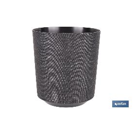 Maceta o macetero gama textil color negro pp ø 195 x 201 mm 4,9 l   caja 4 unid. MACETA O MACETERO GAMA TEXTIL COLOR NEGRO PP Ø 195 X 201 MM 4,9 L   CAJA 4 UNID.