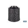 MACETA O MACETERO GAMA TEXTIL COLOR NEGRO PP Ø 195 X 201 MM 4,9 L   CAJA 4 UNID.
