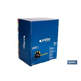 EXPOSITOR DE FLEXÓMETROS CON PROTECCIÓN DE GOMA 19 MM X 5 M 12 UDS.