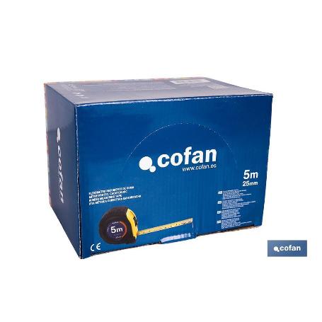 EXPOSITOR DE FLEXÓMETROS CON PROTECCIÓN DE GOMA 25 MM X 5 M 6 UDS.