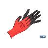 GUANTE IMPREGNADO SANDY COATED ROJO/NEGRO TALLA 6 VENTA UNITARIA