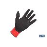 GUANTE IMPREGNADO SANDY COATED ROJO/NEGRO TALLA 6 VENTA UNITARIA