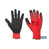 GUANTE IMPREGNADO SANDY COATED ROJO/NEGRO TALLA 6 VENTA UNITARIA