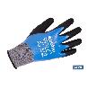 GUANTE IMPREGNADO SANDY DOBLE CAPA DE NITRILO AZUL TALLA 9 VENTA UNITARIA