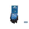 GUANTE IMPREGNADO SANDY DOBLE CAPA DE NITRILO AZUL TALLA 9 VENTA UNITARIA