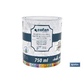 Pintura a la tiza, chalk paint, blanco algodón 750 ml PINTURA A LA TIZA, CHALK PAINT, BLANCO ALGODÓN 750 ML