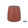 MACETA CAMELIA DE COLOR ARCILLA 18 X 17,8 CM VENTA UNITARIA