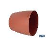 MACETA CAMELIA DE COLOR ARCILLA 18 X 17,8 CM VENTA UNITARIA