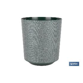 Maceta o macetero gama textil color verde pp ø 254 x 269 mm 10,5 l venta unitaria MACETA O MACETERO GAMA TEXTIL COLOR VERDE PP Ø 254 X 269 MM 10,5 L VENTA UNITARIA