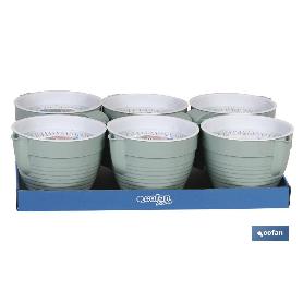 Grasera colador 500ml modelo albahaca verde agua 16.5x12x10cm   caja 6 unid. GRASERA COLADOR 500ML MODELO ALBAHACA VERDE AGUA 16.5X12X10CM   CAJA 6 UNID.