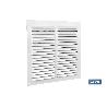 REJILLA DE VENTILACIÓN ALUMINIO BLANCO CON MOSQUITERA 20 X 20 CM   CAJA 5 UNID.