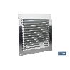 REJILLA DE VENTILACIÓN ALUMINIO 15 X 15 CM   CAJA 5 UNID.