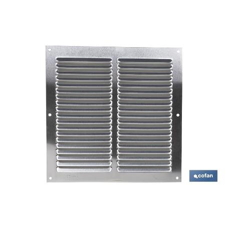 REJILLA DE VENTILACIÓN ALUMINIO 20 X 20 CM VENTA UNITARIA