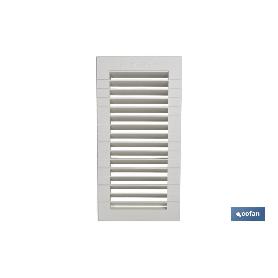 REJILLA DE VENTILACIÓN ABS PARA EMPOTRAR 13 X 26 CM   CAJA 5 UNID.