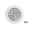 REJILLA DE VENTILACIÓN ABS BLANCO PARA EMPOTRAR A TUBO CON CLIP Ø10-11 CM   CAJA 5 UNID.