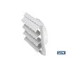 REJILLA DE VENTILACIÓN ABS BLANCO LAMAS MÓVILES Ø15 CM   CAJA 5 UNID.
