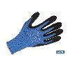 GUANTE IMPREGNADO DE NITRILO CON PUNTOS AZULES TALLA 8   CAJA 12 UNID.
