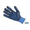 GUANTE IMPREGNADO DE NITRILO CON PUNTOS AZULES  TALLA 10   CAJA 12 UNID.