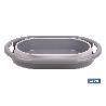 BARREÑO PLEGABLE GRIS/BLANCO 18L