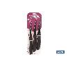 PACK DE 3 CUCHILLOS PARA FRUTA Y VERDURA 21 CM