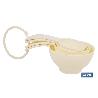 JUEGO DE 4 CUCHARAS MEDIDORAS 60 ML 80 ML 120  ML 240 ML