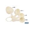 JUEGO DE 4 CUCHARAS MEDIDORAS 60 ML 80 ML 120  ML 240 ML
