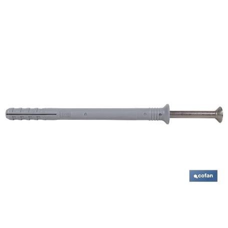 TACO GOLPE COLLARIN AVELLANADO 6X40 INOX   CAJA 100 UNID.