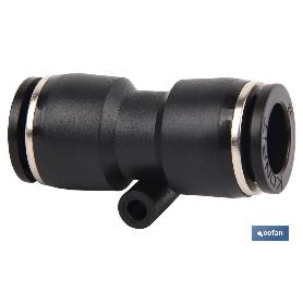 EMPALME RAPIDO RECTO PLASTICO T-4 VENTA UNITARIA