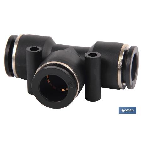 EMPALME RAPIDO PLASTICO T T-8 VENTA UNITARIA