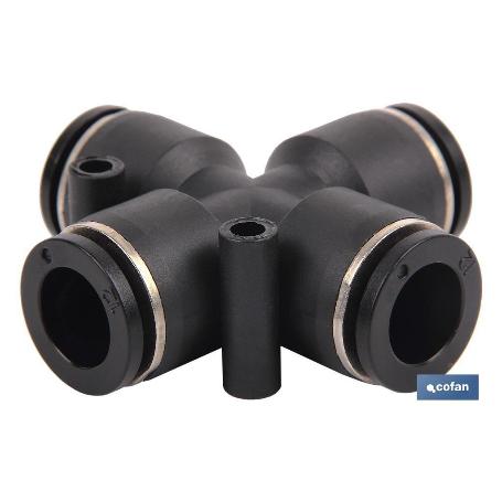 EMPALME RAPIDO FORMA CRUZ M-4 VENTA UNITARIA