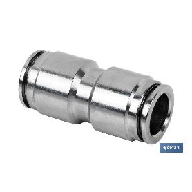 EMPALME RAPIDO METALICO RECTO T-8 VENTA UNITARIA