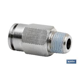 CONEXION RECTA TUBO 12MM. MACHO 3/8 VENTA UNITARIA