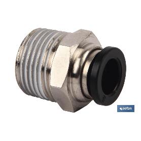 Racor roscado recto t-8, r-1/4 venta unitaria RACOR ROSCADO RECTO T-8, R-1/4 VENTA UNITARIA